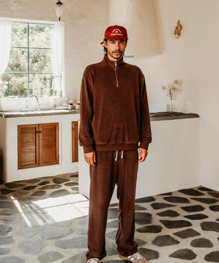 [SEAGREEN] PLANE PILE HALFZIP PULLOVER プレーンパイルハーフジッププルオーバー