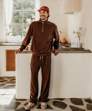 [SEAGREEN] PLANE PILE STRAIGHT PANTS プレーンパイルストレートパンツ