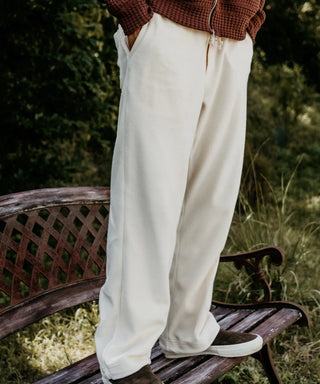 [SEAGREEN] PLANE PILE STRAIGHT PANTS プレーンパイルストレートパンツ