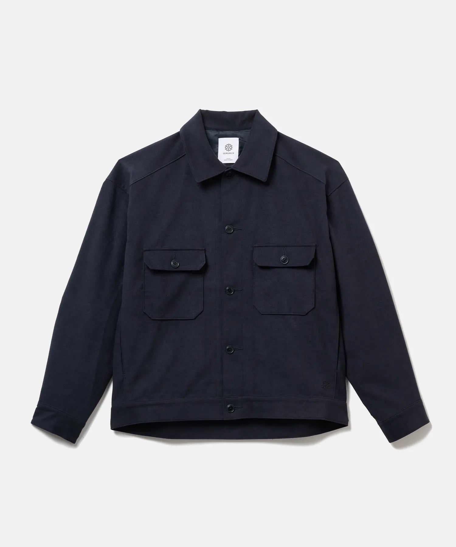 ECO SUEDE TRACKER JACKET – SEAGREEN