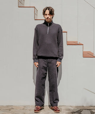 [SEAGREEN] ECO SUEDE LOOSE PANTS エコスエードルーズパンツ