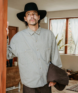 [SEAGREEN] LIGHT FLANNEL SHIRT ライトフランネルシャツ