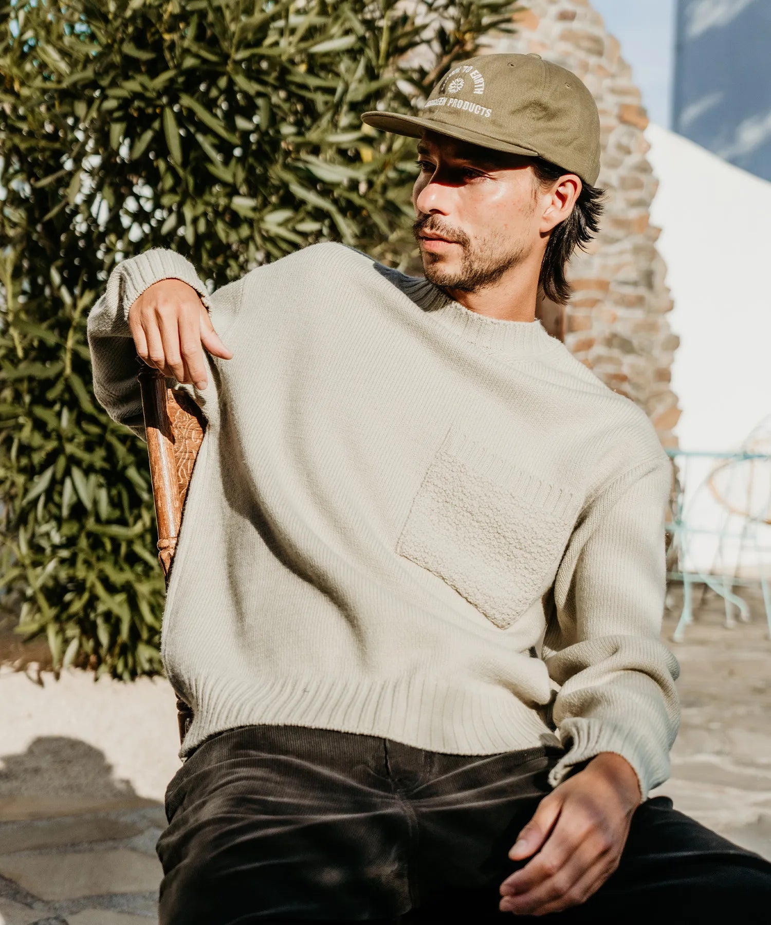 ROCKY MERINO KNIT PULLOVER – SEAGREEN ROCKY MERINO KNIT PULLOVER – SEAGREEN
