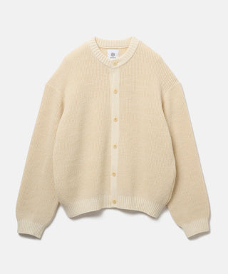 [SEAGREEN] WOOL WASHI KNIT CARDIGAN ウール和紙ニットカーディガン
