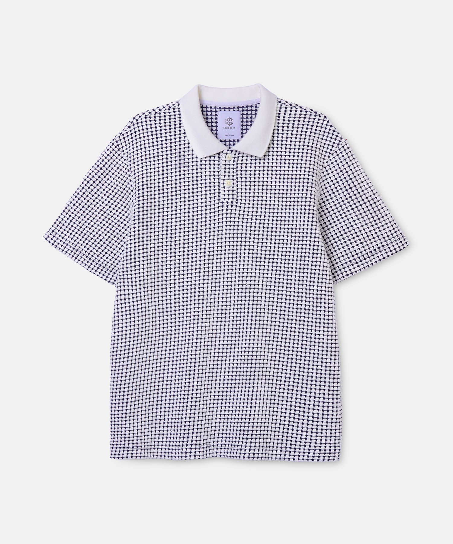 BIG WAFFLE POLO – SEAGREEN