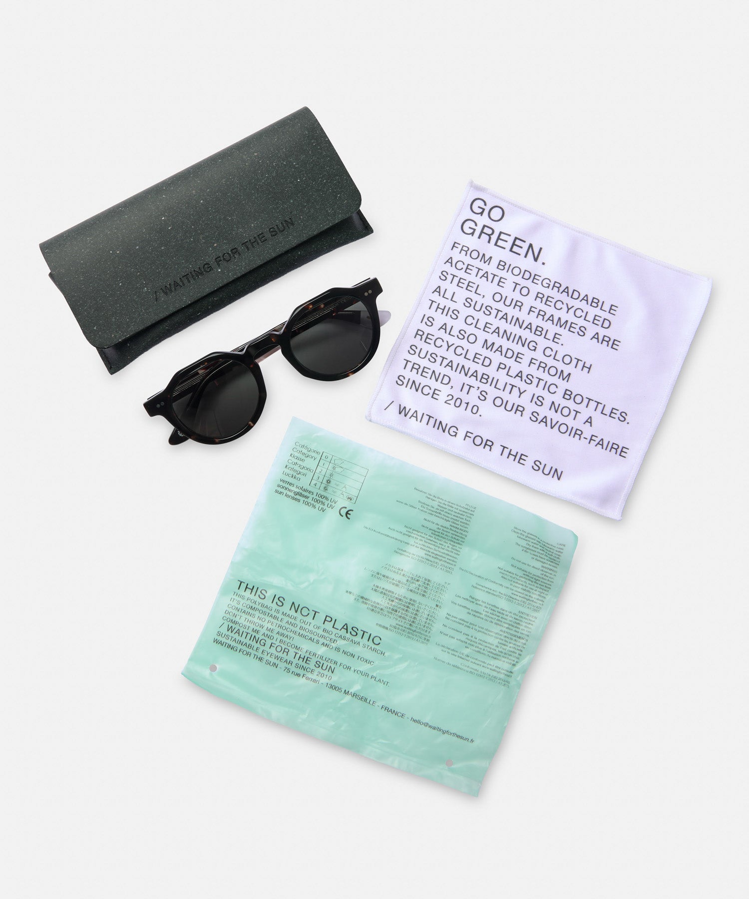 WAITING FOR THE SUN サングラス WAITING FOR THE SUN×SEAGREEN SUNGLASSES