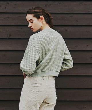 ONI WAFFLE CARDIGAN[オニワッフルカーディガン] SEAGREEN