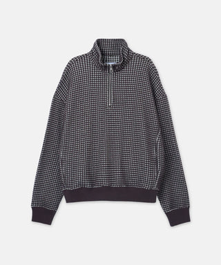 SUDADERA ONI WAFFLE CON MEDIA CREMALLERA SEAGREEN