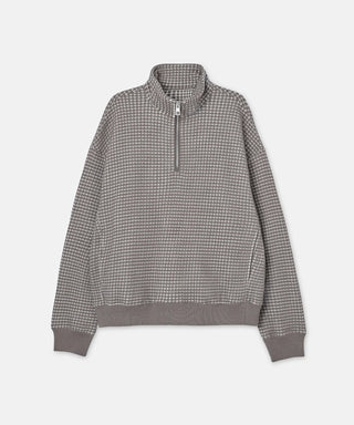 SUDADERA ONI WAFFLE CON MEDIA CREMALLERA SEAGREEN
