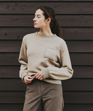 FRENCH TERRY KNIT PULLOVER[フレンチテディニットプルオーバー] SEAGREEN
