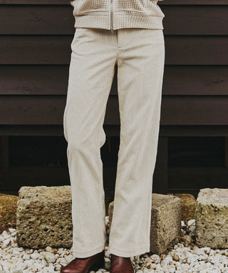 WIDE WALE CORDUROY STRAIGHT PANTS[ワイドウェールコーデュロイストレートパンツ] SEAGREEN
