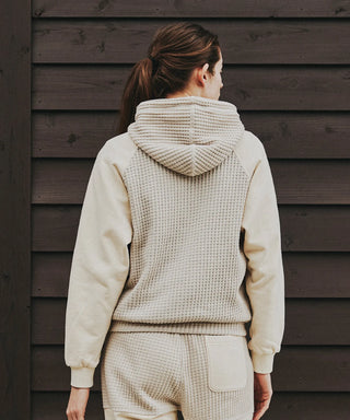 ONI WAFFLE COMBINATION HOODIE[オニワッフルコンビネーションフーディ] SEAGREEN