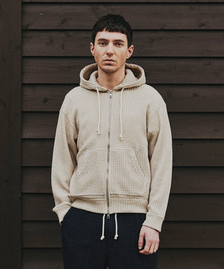 ONI WAFFLE RELAX HOODIE[オニワッフルリラックスフーディ] SEAGREEN