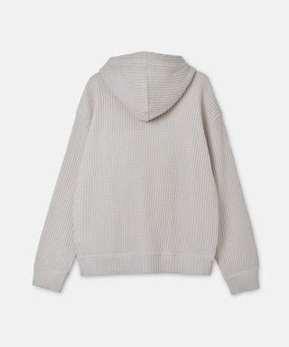 SUDADERA ONI WAFFLE RELAX CON CAPUCHA SEAGREEN