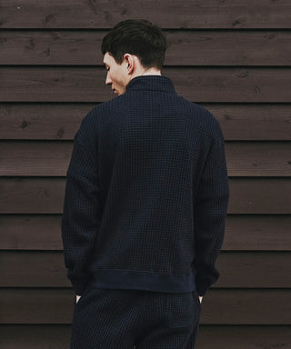 ONI WAFFLE HALFZIP PULLOVER[オニワッフルハーフジッププルオーバー] SEAGREEN
