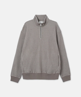 SUDADERA ONI WAFFLE CON MEDIA CREMALLERA SEAGREEN