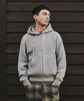 WOOL ONI WAFFLE HOODIE[ウールオニワッフルフーディ] SEAGREEN