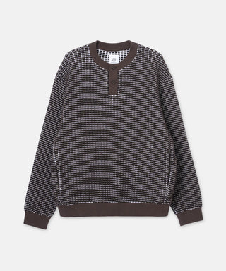 WOOL ONI WAFFLE PULLOVER[ウールオニワッフルプルオーバー] SEAGREEN