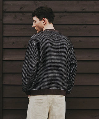 WOOL ONI WAFFLE PULLOVER[ウールオニワッフルプルオーバー] SEAGREEN