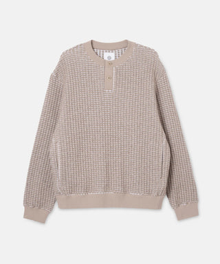 WOOL ONI WAFFLE PULLOVER[ウールオニワッフルプルオーバー] SEAGREEN