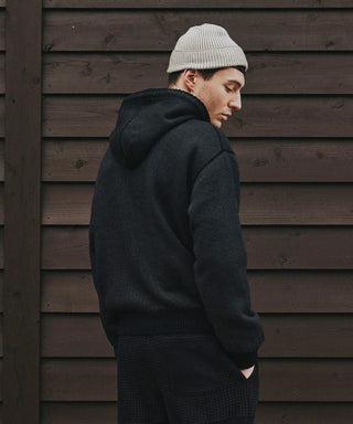 FRENCH TERRY KNIT ZIP HOODIE[フレンチテディニットジップフーディ] SEAGREEN