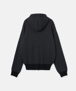 SUDADERA CON CREMALLERA DE PUNTO DE TERRY FRANCÉS [Sudadera con capucha con cremallera de punto de peluche francés] SEAGREEN