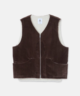 CHALECO DE CAZA DE PANA ANCHO WALE [Chaleco de caza de pana ancho Wale] SEAGREEN
