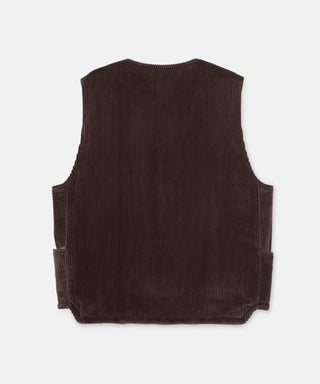 CHALECO DE CAZA DE PANA ANCHO WALE [Chaleco de caza de pana ancho Wale] SEAGREEN