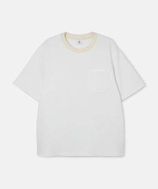 CAMISETA DE CANADÉ DE JERSEY PESADO [Camiseta de canalé de jersey pesado] SEAGREEN