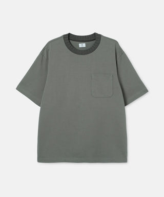 CAMISETA DE CANADÉ DE JERSEY PESADO [Camiseta de canalé de jersey pesado] SEAGREEN