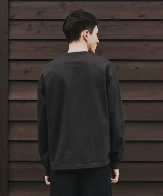 CAMISETA HEAVY JERSEY RIB L/S [Camiseta larga de punto pesado] SEAGREEN