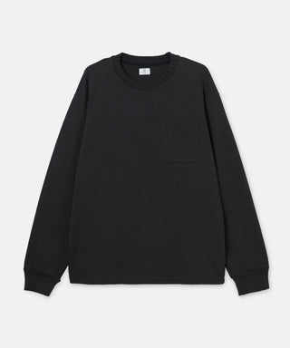 CAMISETA HEAVY JERSEY RIB L/S [Camiseta larga de punto pesado] SEAGREEN