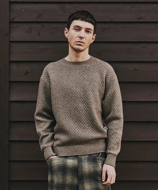 WAFFLE KNIT PULLOVER[ワッフルニットプルオーバー] SEAGREEN
